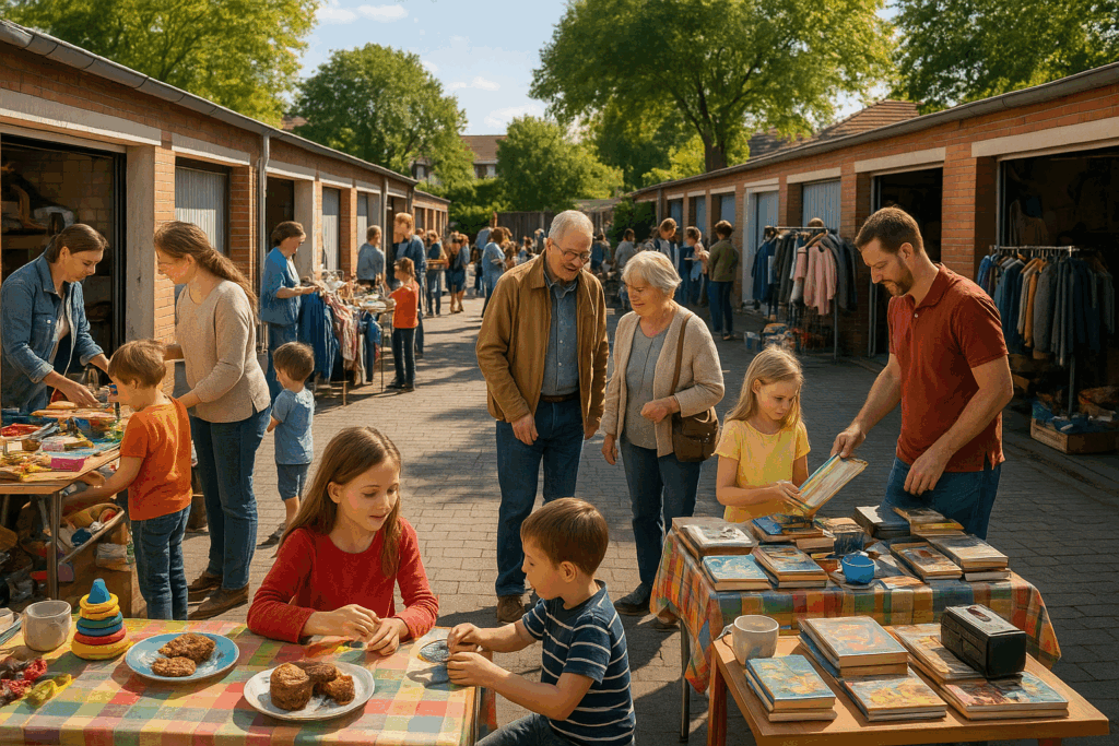 Straßen und Garagenflohmarkt in Häcklingen